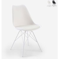 Moderner Designerstuhl für Küche und Esszimmer Sanja - Weiß von AHD AMAZING HOME DESIGN