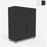 Moderner Mehrzweck Badezimmer Schrank 2 Türen 2 Schubladen 60 cm Takari - Grau von AHD AMAZING HOME DESIGN