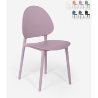 Moderner Stuhl für Küche, Terrasse und Esszimmer aus Polipropylen - Gladys - Lila Moderner Stuhl für Küche, Terrasse und Esszimmer aus Polipropylen - Gladys - Lila von AHD AMAZING HOME DESIGN