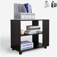 Niedriger Büroschrank mit Rollen 4 Einlegeböden Avoch - Schwarz Niedriger Büroschrank mit Rollen 4 Einlegeböden Avoch - Schwarz von AHD AMAZING HOME DESIGN