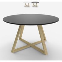 Niedriger runder Tisch im skandinavischen Stil 80cm Krize - Schwarz Niedriger runder Tisch im skandinavischen Stil 80cm Krize - Schwarz von AHD AMAZING HOME DESIGN