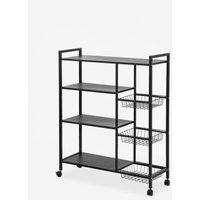 Obst- und Gemüsewagen aus Metall mit Rädern 80x32x108cm Faris von AHD AMAZING HOME DESIGN