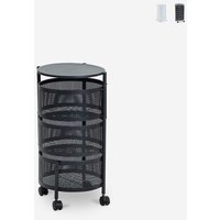Obstwagen Küche modern mit Rädern und 3 schwenkbaren Körben Rodin M - Schwarz Obstwagen Küche modern mit Rädern und 3 schwenkbaren Körben Rodin M - Schwarz von AHD AMAZING HOME DESIGN