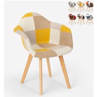 Patchwork Sessel Stuhl Nordisches Design Wohnzimmer Küche Studio Herion - Patchwork 3 von AHD AMAZING HOME DESIGN