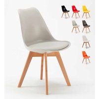 Polsterstuhl Küchestuhl Bistrostuhl Esszimmerstuhl skandinavisches Goblet nordica - Hellgrau von AHD AMAZING HOME DESIGN