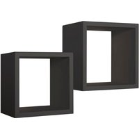Rechteckiger 2er set wandregal mod. Q-bis Maxi farbe schwarz Rechteckiger 2er set wandregal mod. Q-bis Maxi farbe schwarz von AHD AMAZING HOME DESIGN