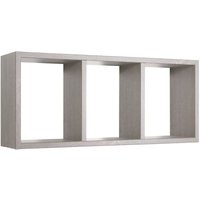 Rechteckiger wandregal mit 3 fächern mod. Tristano farbe eiche grau neu von AHD AMAZING HOME DESIGN
