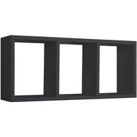 Rechteckiger wandregal mit 3 fächern mod. Tristano farbe schwarz Rechteckiger wandregal mit 3 fächern mod. Tristano farbe schwarz von AHD AMAZING HOME DESIGN