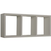 Rechteckiger wandregal mit 3 fächern mod. Tristano farbe taupe Rechteckiger wandregal mit 3 fächern mod. Tristano farbe taupe von AHD AMAZING HOME DESIGN