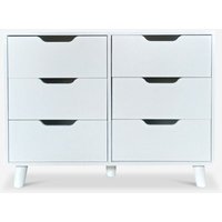 Schlafzimmer Sideboard Wohnzimmer 6 Schubladen weiß Kamil Schlafzimmer Sideboard Wohnzimmer 6 Schubladen weiß Kamil von AHD AMAZING HOME DESIGN