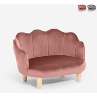 Sessel muschelförmig für Hunde und Katzen aus Samt Pally - Pink von AHD AMAZING HOME DESIGN
