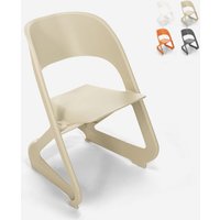 Stapelbarer Stuhl aus Kunststoff Design Bars Partys und öffentliche Veranstaltungen Nest - Beige von AHD AMAZING HOME DESIGN