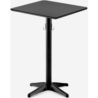 Stehtisch 70x70x105cm schwarz für Bar-Bistro mit Taschenhaken Jotor+ von AHD AMAZING HOME DESIGN