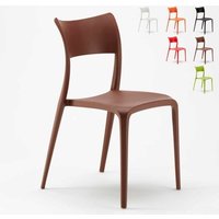 Stühle aus Polypropylen für Küche Bar Restaurant und Garten Parisienne - Braun Stühle aus Polypropylen für Küche Bar Restaurant und Garten Parisienne - Braun von AHD AMAZING HOME DESIGN