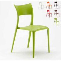 Stühle aus Polypropylen für Küche Bar Restaurant und Garten Parisienne - Grün von AHD AMAZING HOME DESIGN