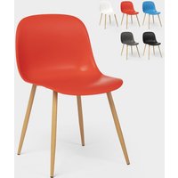 Stühle im skandinavischen Design für Küche Esszimmer Restaurant Sleek - Rot von AHD AMAZING HOME DESIGN