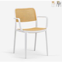 Stuhl Garten Küche aus Polypropylen mit Wiener Armlehnen Varmi - Weiß Stuhl Garten Küche aus Polypropylen mit Wiener Armlehnen Varmi - Weiß von AHD AMAZING HOME DESIGN