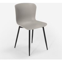 Stuhl Modernes Design in Polypropylen und Metall für Küche Bar Restaurant Chloe - Grau von AHD AMAZING HOME DESIGN