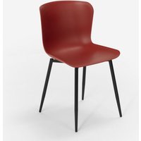 Stuhl Modernes Design in Polypropylen und Metall für Küche Bar Restaurant Chloe - Rot von AHD AMAZING HOME DESIGN