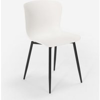 Stuhl Modernes Design in Polypropylen und Metall für Küche Bar Restaurant Chloe - Weiß von AHD AMAZING HOME DESIGN