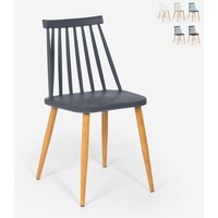 Stuhl für Küche Esszimmer aus Polypropylen im klassischen Stil Toutou - Dunkel Grau Stuhl für Küche Esszimmer aus Polypropylen im klassischen Stil Toutou - Dunkel Grau von AHD AMAZING HOME DESIGN