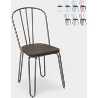 Stuhl für bar- und küche aus stahl im industriestil Ferrum - Dunkel Grau Stuhl für bar- und küche aus stahl im industriestil Ferrum - Dunkel Grau von AHD AMAZING HOME DESIGN