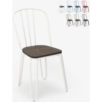 Stuhl für bar- und küche aus stahl im industriestil Ferrum - Weiß Stuhl für bar- und küche aus stahl im industriestil Ferrum - Weiß von AHD AMAZING HOME DESIGN