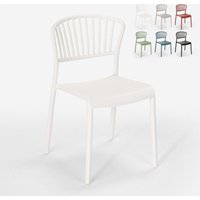 Stuhl in modernem Design aus Polypropylen für Küche Bar Restaurant und Außen Vivienne - Weiß Stuhl in modernem Design aus Polypropylen für Küche Bar Restaurant und Außen Vivienne - Weiß von AHD AMAZING HOME DESIGN