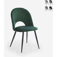 Stuhl modern aus Samt gepolstert Esszimmer Küche Zarda - Dunkel Grün von AHD AMAZING HOME DESIGN