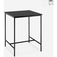 Tisch 70x70cm hoch für Bar Küche Bistrot aus Metall in schwarz und weiß Zakis - Schwarz Tisch 70x70cm hoch für Bar Küche Bistrot aus Metall in schwarz und weiß Zakis - Schwarz von AHD AMAZING HOME DESIGN
