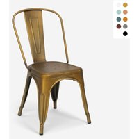 stühle im industriedesign aus metall vintage shabby chic stil steel old - Gold von AHD AMAZING HOME DESIGN