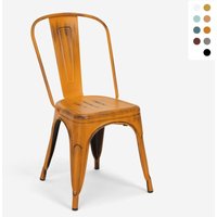 stühle im industriedesign aus metall vintage shabby chic stil steel old - Orange von AHD AMAZING HOME DESIGN