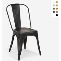 stühle im industriedesign aus metall vintage shabby chic stil steel old - Schwarz stühle im industriedesign aus metall vintage shabby chic stil steel old - Schwarz von AHD AMAZING HOME DESIGN