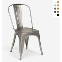 stühle im industriedesign aus metall vintage shabby chic stil steel old - Silver stühle im industriedesign aus metall vintage shabby chic stil steel old - Silver von AHD AMAZING HOME DESIGN