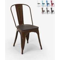 stühle im industriellem stil aus stahl holz für küche und bar steel wood - Braun stühle im industriellem stil aus stahl holz für küche und bar steel wood - Braun von AHD AMAZING HOME DESIGN