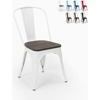 stühle im industriellem stil aus stahl holz für küche und bar steel wood - Weiß stühle im industriellem stil aus stahl holz für küche und bar steel wood - Weiß von AHD AMAZING HOME DESIGN
