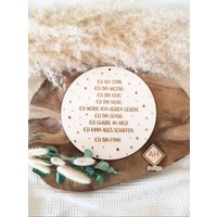 Schulkind 2025 Mutmacher Affirmation Achtsamkeit Positiv Kinderzimmer Deko Ich Bin Geschenk Taufe Einschulung Kinder Holz Schild Wimpel Rund Schulkind 2025 Mutmacher Affirmation Achtsamkeit Positiv Kinderzimmer Deko Ich Bin Geschenk Taufe Einschulung Kinder Holz Schild Wimpel Rund von AHDesign2021