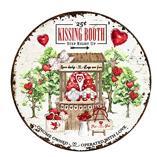 Blechschild Valentinstag Kranz Schild Kusskabinenschild Türdekoration Metallschild 20,3 x 20,3 cm Blechschild Valentinstag Kranz Schild Kusskabinenschild Türdekoration Metallschild 20,3 x 20,3 cm von AHEE