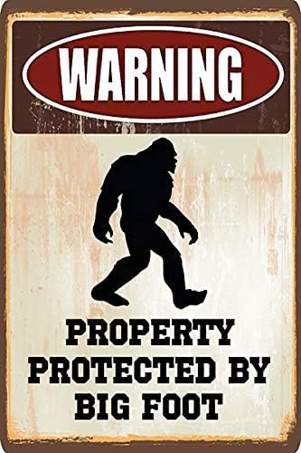 Metallschild Aluminium-Blechschild mit Aufschrift "Warning Protected by Bigfoot Outdoor Home Yard Street Garden Garagentor" 20,3 x 15,2 cm Metallschild Aluminium-Blechschild mit Aufschrift "Warning Protected by Bigfoot Outdoor Home Yard Street Garden Garagentor" 20,3 x 15,2 cm von AHEE