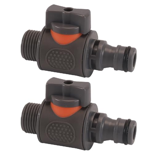 AHEJIOO 2 Stück Tankdurchführung mit Absperrhahn, Außengewinde 25mm, 3/4" Quick Connector, Tankdurchführung mit Hahnverbinder, Regentonnendurchführung, Für Wasserhähne, Wassertonnen & Wassertanks AHEJIOO 2 Stück Tankdurchführung mit Absperrhahn, Außengewinde 25mm, 3/4" Quick Connector, Tankdurchführung mit Hahnverbinder, Regentonnendurchführung, Für Wasserhähne, Wassertonnen & Wassertanks von AHEJIOO