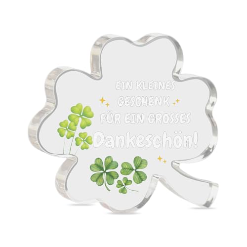 AHEJIOO Dankeschön Geschenke, Danke Geschenk – Acryl Glücksklee Deko, Kleines Dankeschön Geschenk, Dankbares Abschiedsgeschenk, Lehrer, Arzt, Kollegen, Frauen und Männer AHEJIOO Dankeschön Geschenke, Danke Geschenk – Acryl Glücksklee Deko, Kleines Dankeschön Geschenk, Dankbares Abschiedsgeschenk, Lehrer, Arzt, Kollegen, Frauen und Männer von AHEJIOO