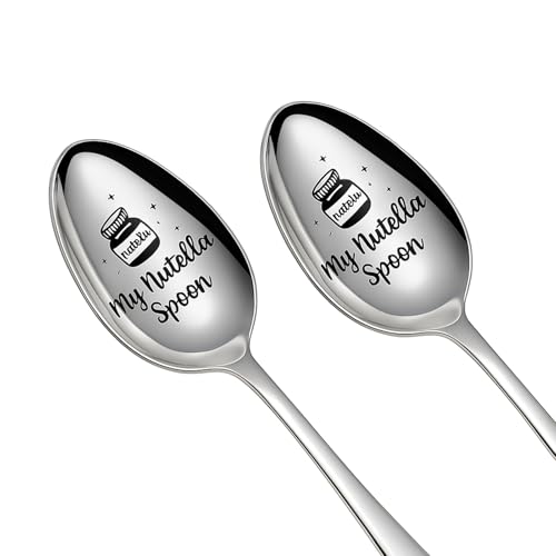 Personalisierter Löffel Für Schokocreme, 20,3 Cm, 2 Stück Set Für Sammler Und Liebhaber, Ideal Als Geschenk Für Nutea Fans, Hochwertige Verarbeitung Für Täglichen Genuss Personalisierter Löffel Für Schokocreme, 20,3 Cm, 2 Stück Set Für Sammler Und Liebhaber, Ideal Als Geschenk Für Nutea Fans, Hochwertige Verarbeitung Für Täglichen Genuss von AHEJIOO
