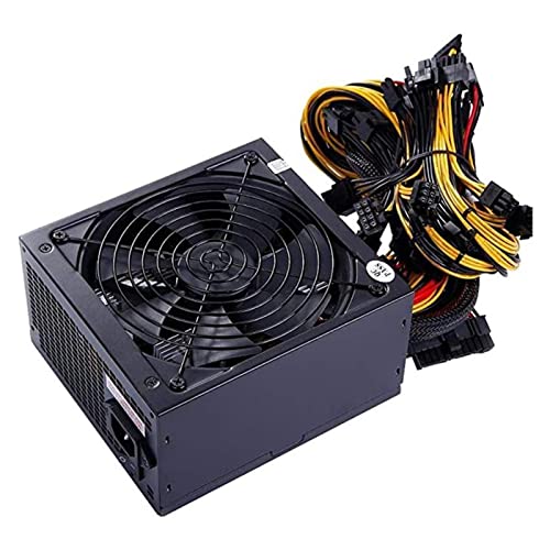 AHGDDA 2600W 180V-240V ATX ETH Bitcoin Mining Netzteil 95% Effizienz Unterstützung 8 Displaykarten GPU für PC BTC Bitcoin Miner von AHGDDA