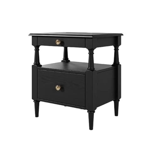 AHGFTYRDT Nachttisch Nordic Retro Massivholz Nachttisch Lagerung Schrank Hause Schlafzimmer Mittelalterlichen Stil Nachttisch Nachttisch für Schlafzimmer von AHGFTYRDT