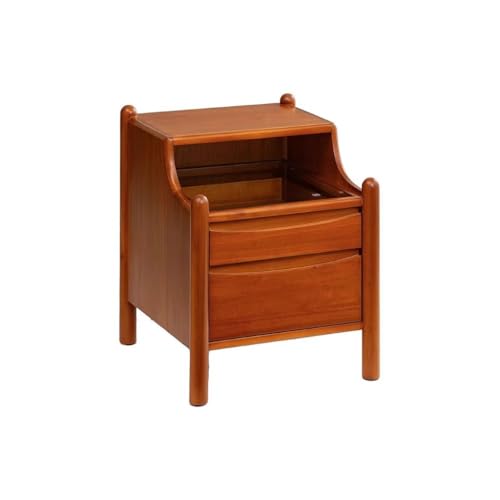 AHGFTYRDT Nachttisch Retro Massivholz Kleine Nachttisch Schlafzimmer Schrank Hochwertigen Locker Nachttisch für Schlafzimmer von AHGFTYRDT