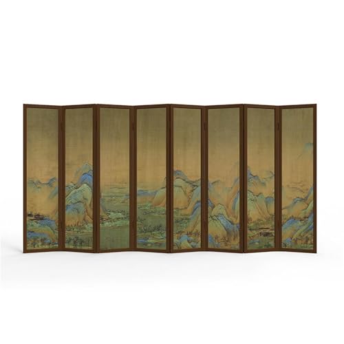 Raumteiler Stand-Bildschirm-Trennwand for Zuhause, Wohnzimmer, Büro, Teestube, Hintergrundwand, Veranda, chinesischer Retro-Klappbildschirm Sichtschutz von AHGFTYRDT