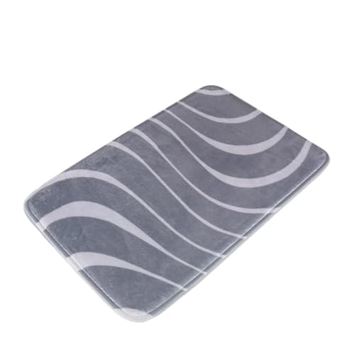 AHIOJEGX Badezimmermatte 2-teiliges Badezimmerteppich, rutschfest, Memory Foam, weicher, bequemer Badevorleger, wasserabsorbierende Badematte, maschinenwaschbar, trockene Badematten(500MMx800MM) von AHIOJEGX