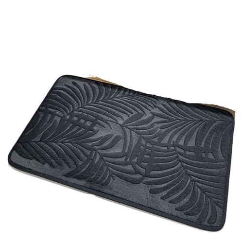 AHIOJEGX Badezimmermatte Memory Cotton WC-Bodenmatte Badezimmer saugfähige rutschfeste Matte Wohnzimmer Schlafzimmer Küche Heim Teppich Duschmatte(Dark Gray,500MMx800MM) von AHIOJEGX