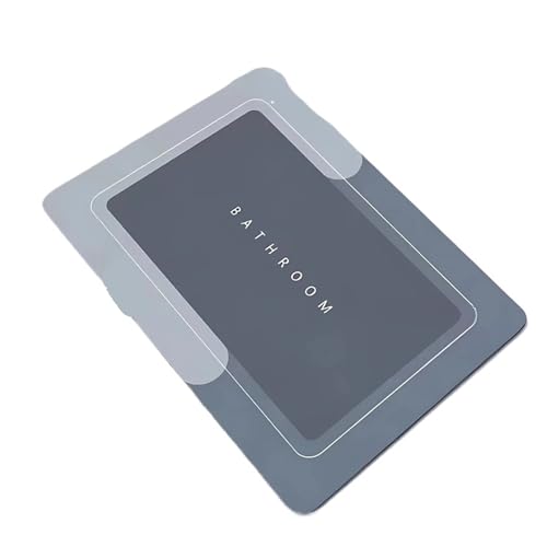 AHIOJEGX Badezimmermatte Super saugfähige Anti-Rutsch-Matte fürs Badezimmer, Kieselgur, Badezimmermatte, Badewannenmatte, Türmatte, Duschmatte, leicht zu reinigen, for zu Hause(Light-Grey,50x80cm) von AHIOJEGX
