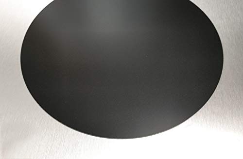 3D Drucker Dauerdruckplatte RUND 345mm x 1,0mm - ABS PLA PETG HIPS Filament (GFK Black) von AHL TEC Leonhardt